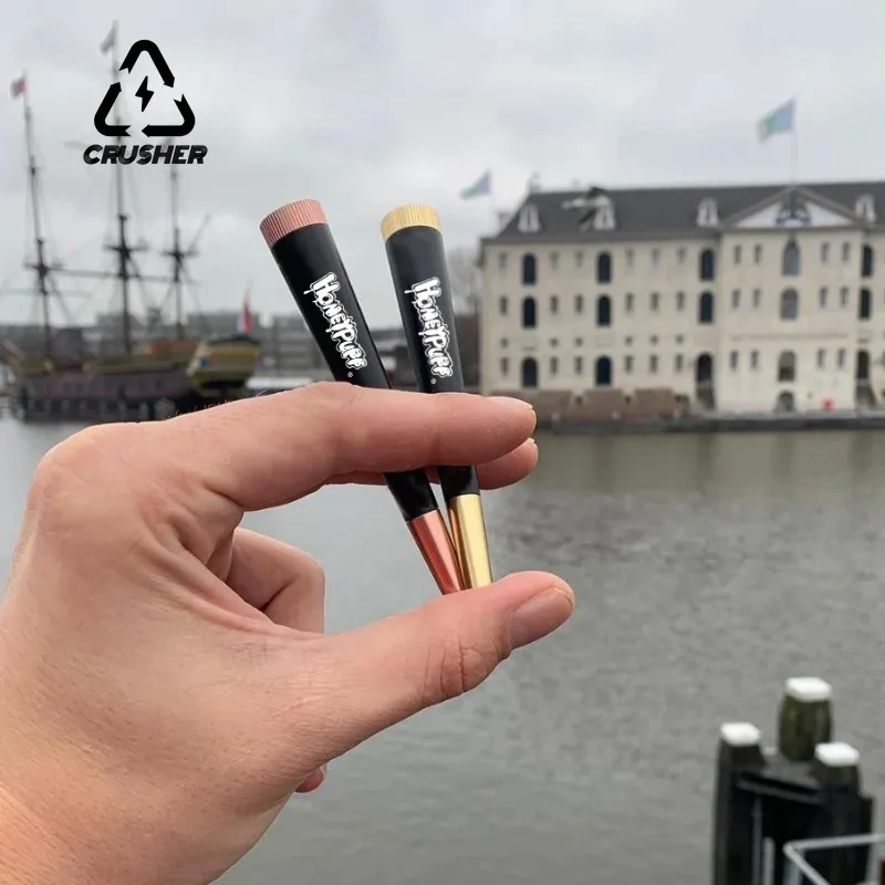 Herb Smoking Pipe Metal Cone with 5MM Activated Carbon Filter Removable Dry Burning Tobacco Pipes Accessories