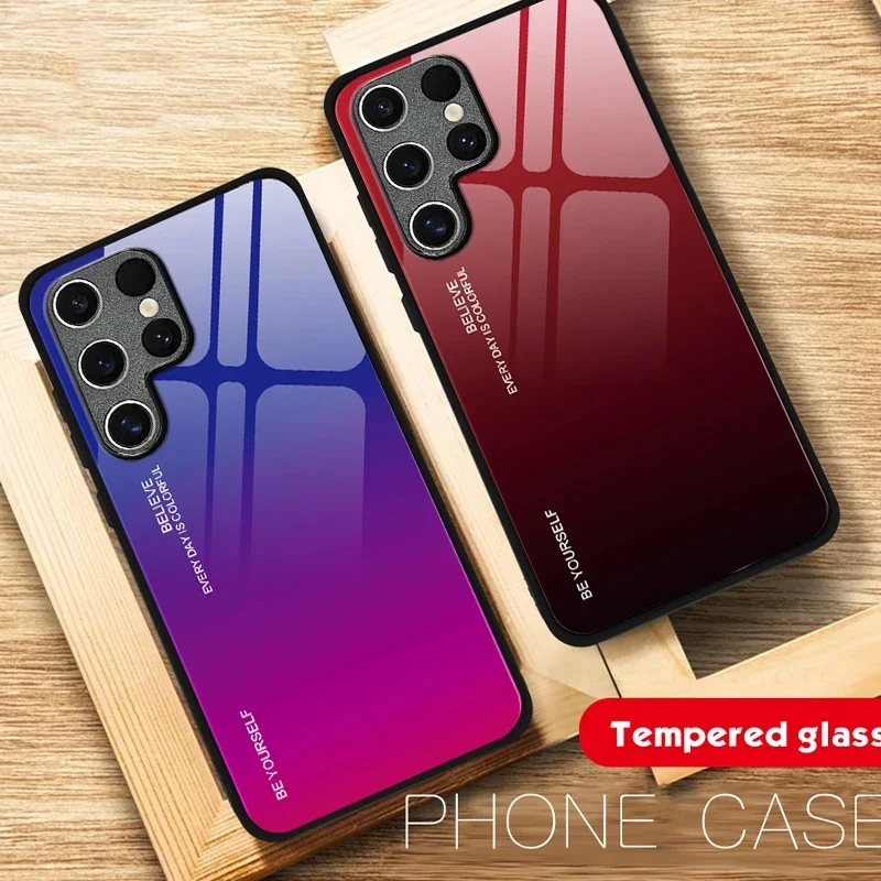 Gradient Tempered Glass Cover - Premium Smartphone Case