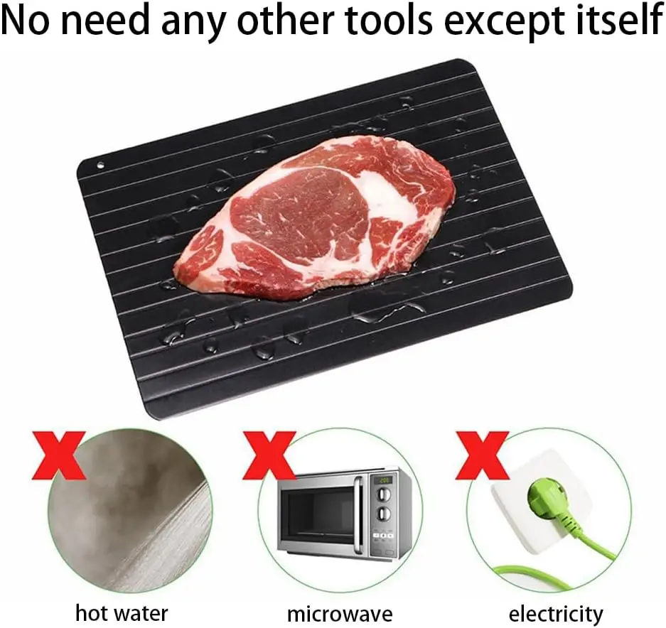 Defrosting Tray for Frozen Meat Dishwasher Safe Large Size