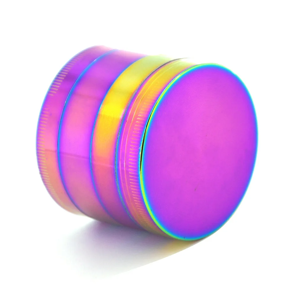 Herb Grinder 40/50mm 4 Layer Metal Tobacco Crusher Hand Muller Smoke Herbal Herb Grinder Rainbow 63MM 75MM 60MM