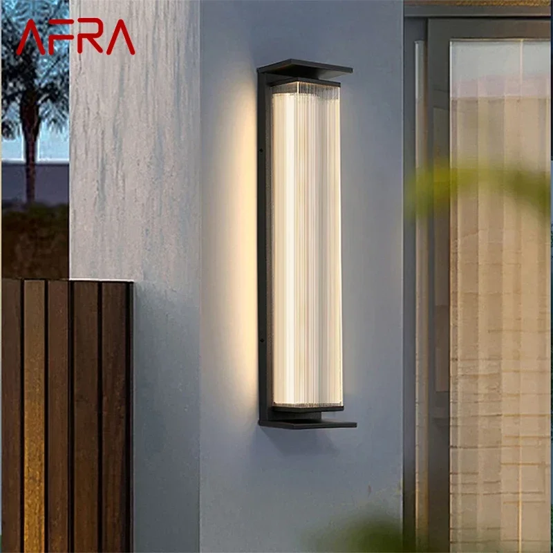 

AFRA Contemporary LED Outdoor Wall Lamps Electric Simplicity Waterproof Balcony Hallway Courtyard Villa Gate Hotel