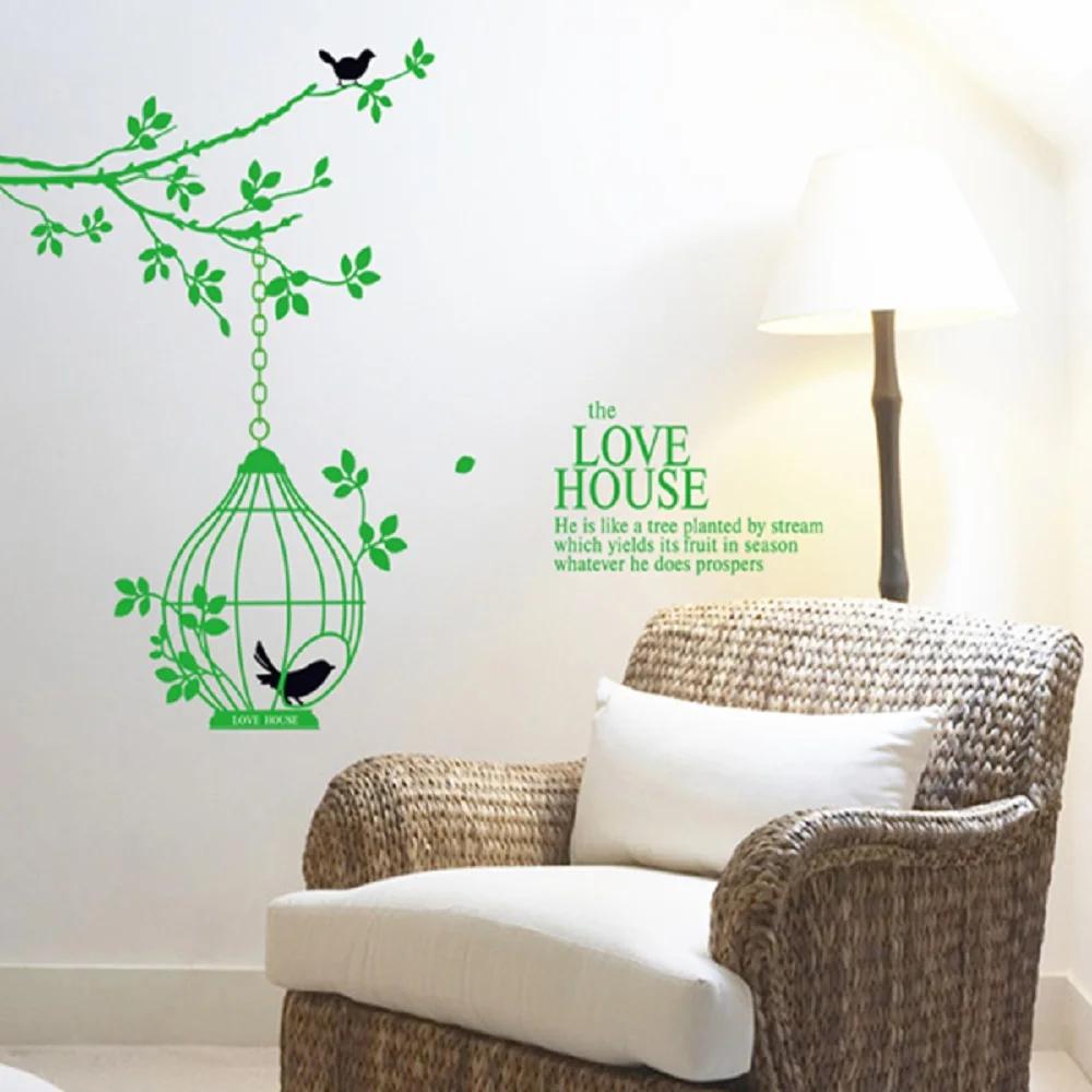 Cage Sitting Room Background Can Remove The Wall Stick Household Adornment Bedroom Wall Stickers