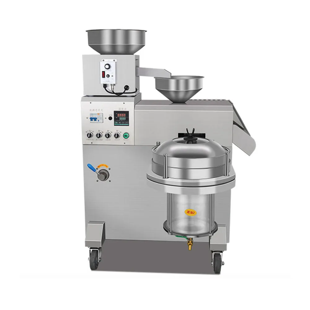Intelligent Oil Press Machine Temperature Control Sunflower Seed Oil Presser Pressing Walnut Oil Extractor Stainless Steel