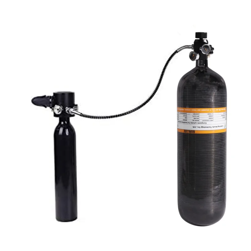 6000Psi 630Bar High Pressure Tank Filling Station Scuba Diving Valve Double Gaug