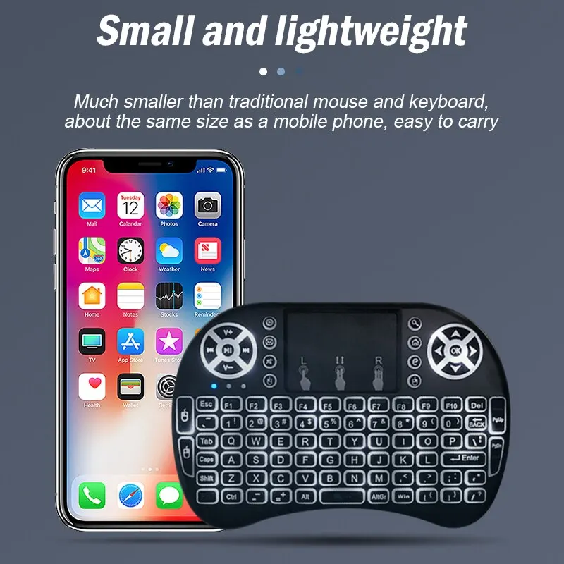 Wireless Mini Keyboard Flight Mouse 2 4g Large Touchpad Digital Computer Dry Battery USB Charging Dual Purpose Keyboard Wireless Keyboard