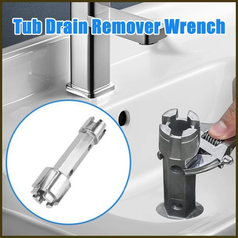 TubDrainRemoverWrenchUseToInstallAndRemoveMostBathAndShower