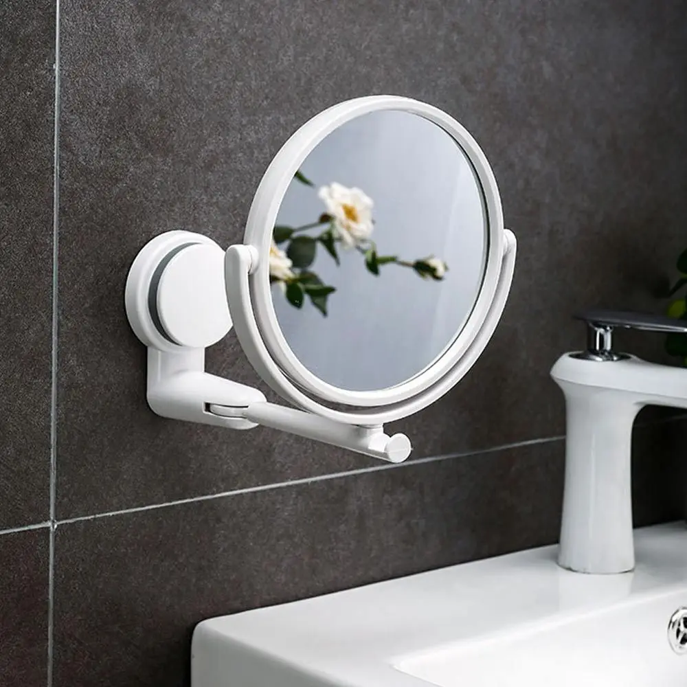 

Самоклеящееся пластиковое складное вакуумное всасывающее круглое зеркало для ванной, аксессуары для ванной комнаты, зеркала для ванной, товары для макияжа, зеркала для бритья