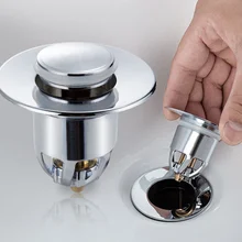 

Universal Copper Pop-Up Bounce Core Basin Drain Filter Hair Catcher Deodorant Bath Stopper Kitchen Bathroom Tool Sink Filter