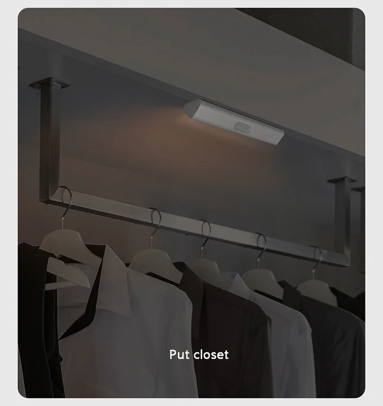 LED Induction Night Light Magnetic Design 2-level Brightness Human Body Sensor 3