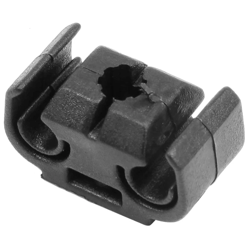 40PCS staffa di supporto per Clip di fissaggio per tubo del freno a 2 punti 811611797 Clip per cavo del freno con Base a doppio condotto 4.75mm nero