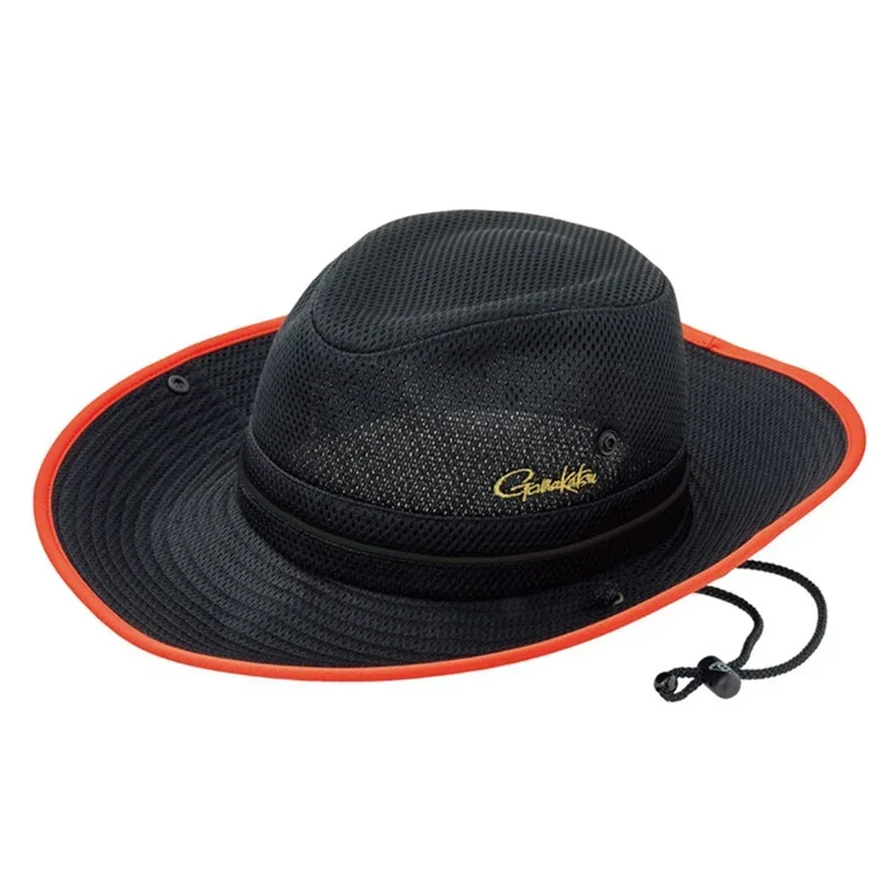 Fishing Hat Gamakatsu Bucket Hat with Adjustable Chin Strap Sunvisor Breathable Sunscreen Sandwich