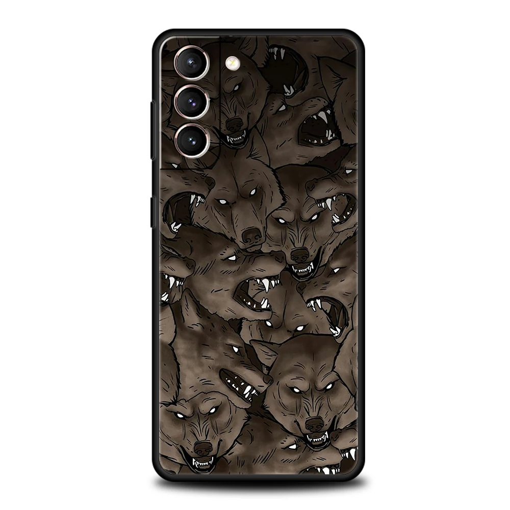 Moon Roaring Wolf Silicone Phone Case
