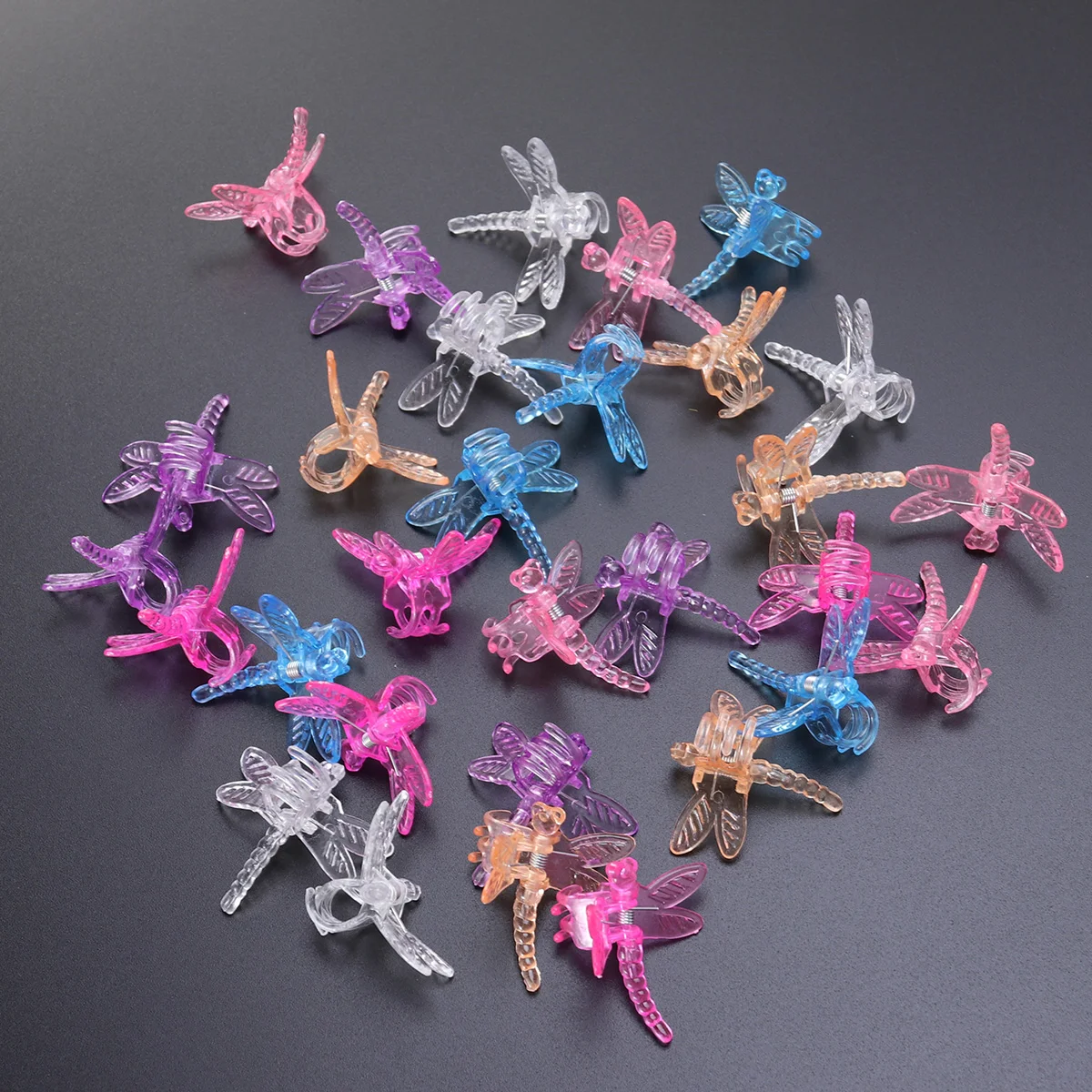 

60pcs Orchid Clips Garden Vine Fixed Clips Garden Grafting Clip Creative Plastic Fixed Clips (30 Clips 30 Dragonfly Clips)
