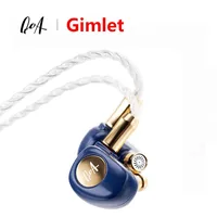 New QoA Gimlet In Ear Earphones 10mm LCP Dynamic Driver 4-core OFC Silver Plated IEM Monitor HiFi Headphone Cable Headest Kinera 1