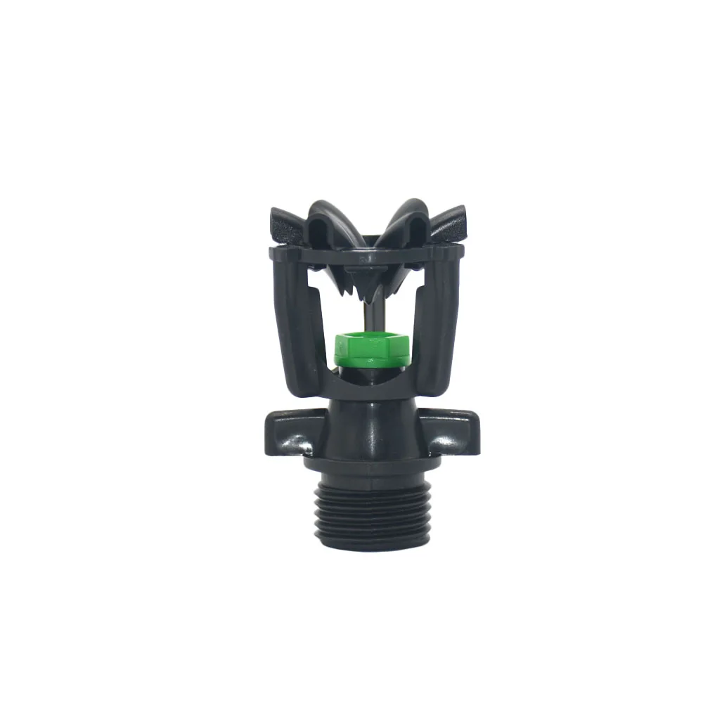Garden Sprinkler 1/2" Male Thread Scattering Nozzle 360 Degree Automatic Rotating For Lawn Irrigation