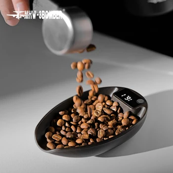 MHW-3BOMBER MVE Bilancia da caffè ABS Bilancia da cucina per alimenti 0,3 g Design integrato preciso con timer per caffè espresso Versare sopra la preparazione 1