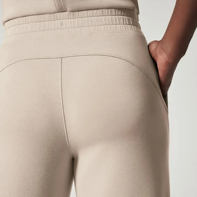 Air Essentials Jumpsuit 2023 Summer New Elegant Versatile Slim Sleeveless Solid Color Commuter Belted Wide Leg Pant Romper