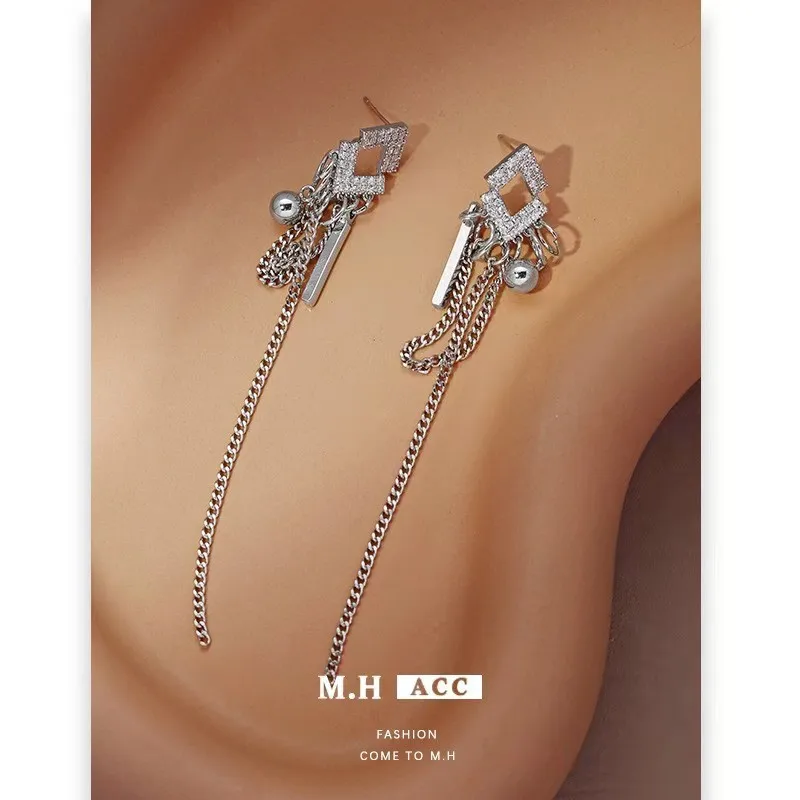 

Earrings Fashion Simple Chain Round Tassel Drop Earrings For Women Jewelry NEW Gifts