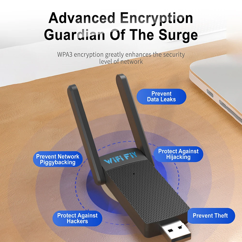 WALRAM 1300Mbps USB WiFi 어댑터 AC1300 WiFi 5 이더넷 네트워크 카드 PC WiFi 수신기 용 듀얼 밴드 5G 2.4G USB3.0 WiFi 동글