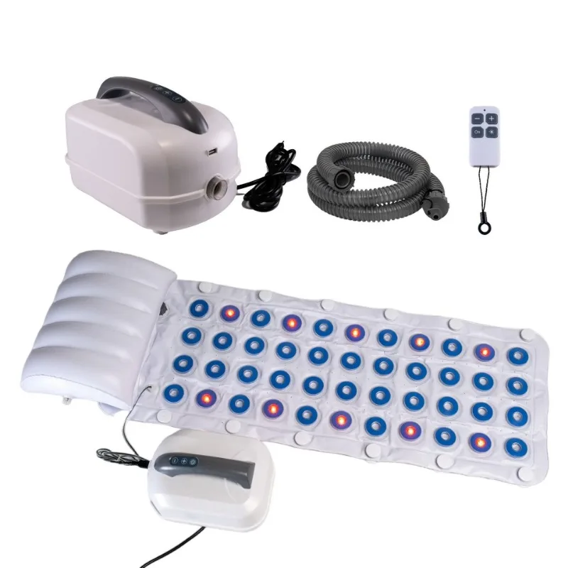 Light Bubble Bath Mat Quiet SPA Water Jet Massager 6 Adjustable Bubble Speeds Remote Controlled Bathtub Relaxation Device