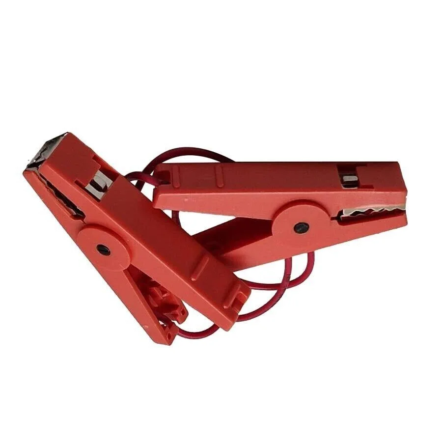 1pc Red Crocodile Clip Lead Replacement Electric Fence Connection Cable for Dog Sheep Wide Animal Poultry Connectors