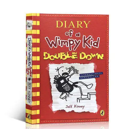 

MiluMilu Diary Of A Wimpy Kid 11 Double Down Jeff Kinney Buku Funny ComiC Books