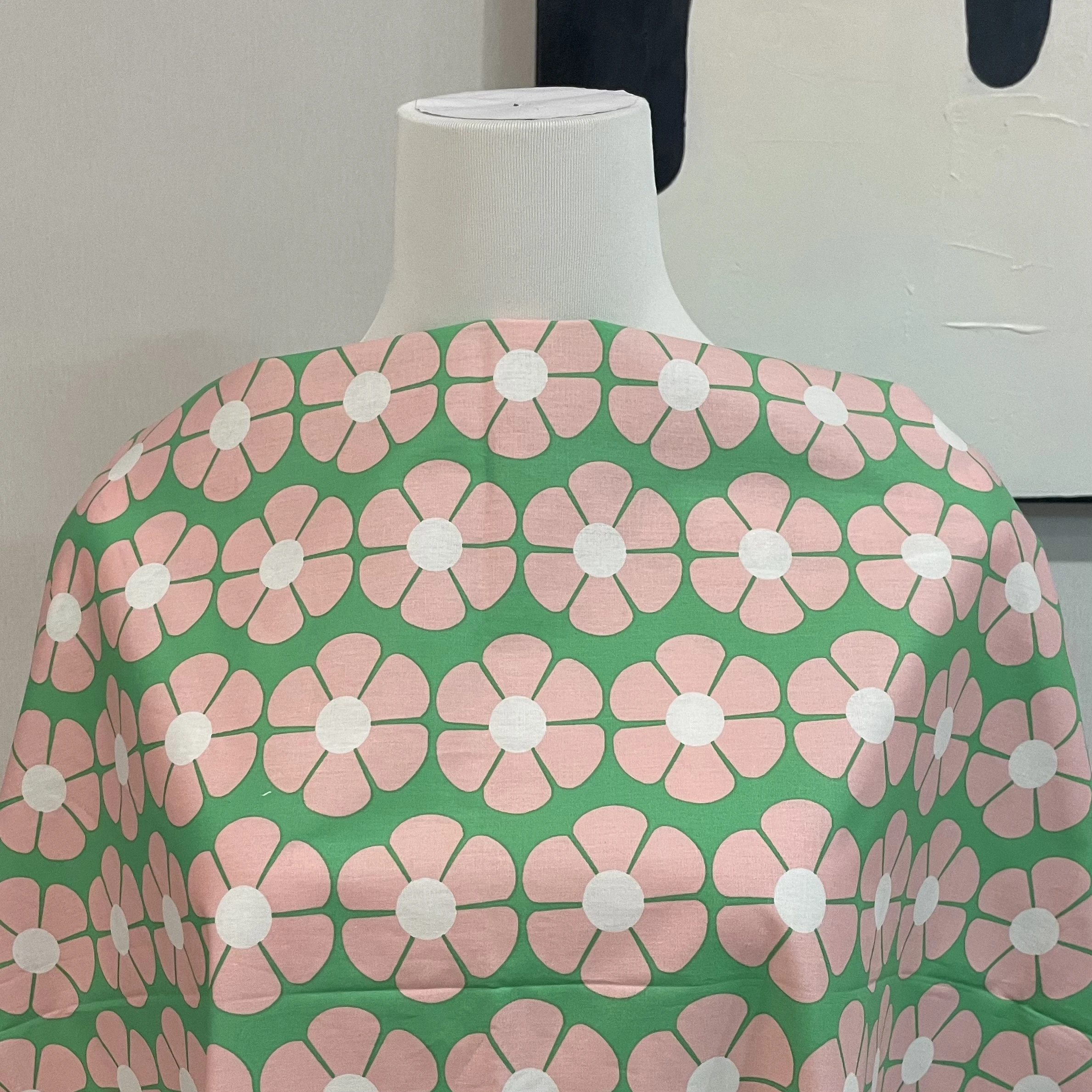 Mini Sunflower Digital Printing Cotton Poplin Sewing Fabric DIY Children's Clothing Making Baby Dress