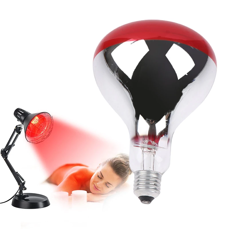 220V 275W Infrared Heating Therapy Lamp Adjustable Full Body Back Knee Pain Relief Physiotherapy Lamp with Infrared Light Bulb