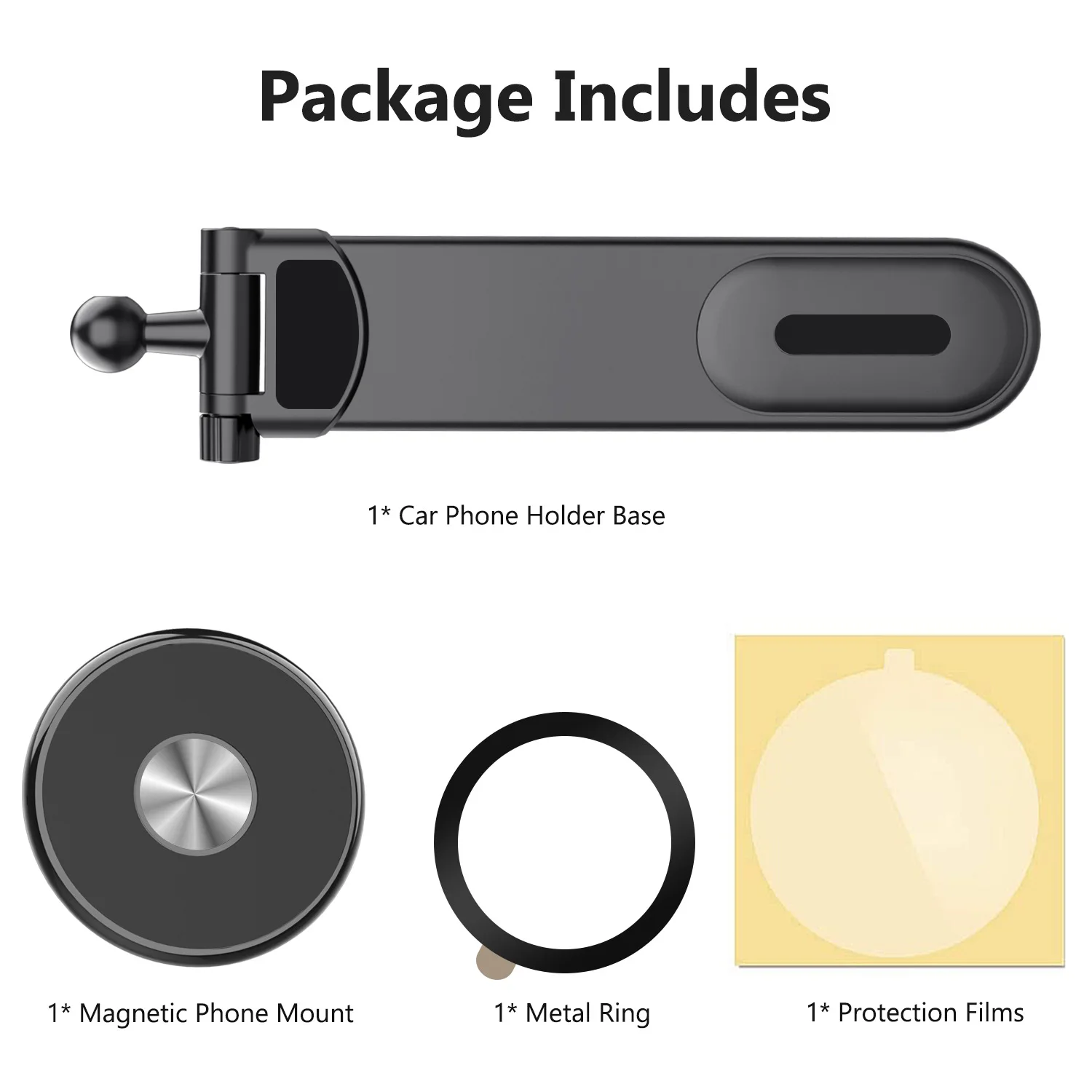 Foldable Magnetic Car Phone Holder Stand with MagSafe Support