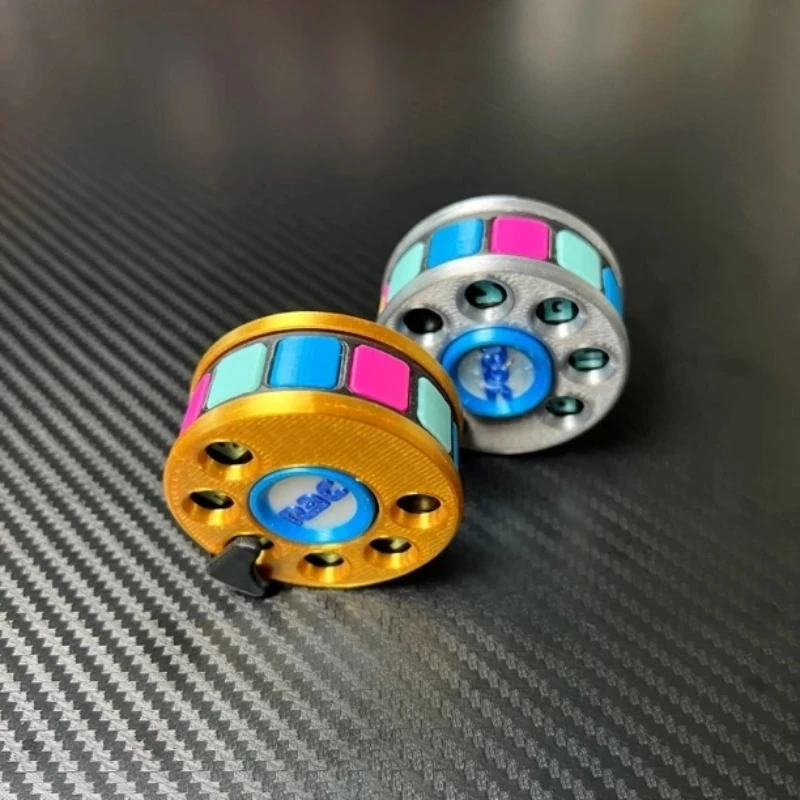 EDC Polychrome Encrypted Master Tape Fidget Spinner Magnetic Levitation Roulette Stress Relief Fingertip Gyro Decompression Toy