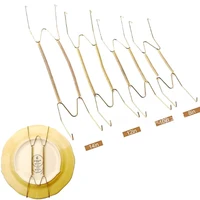 Wall Display Plates Hanger W Type Decoration Crafts Dish Spring Holder Invisible Hook Home Decor 6/7/8/10/12/14/16 Inch 1