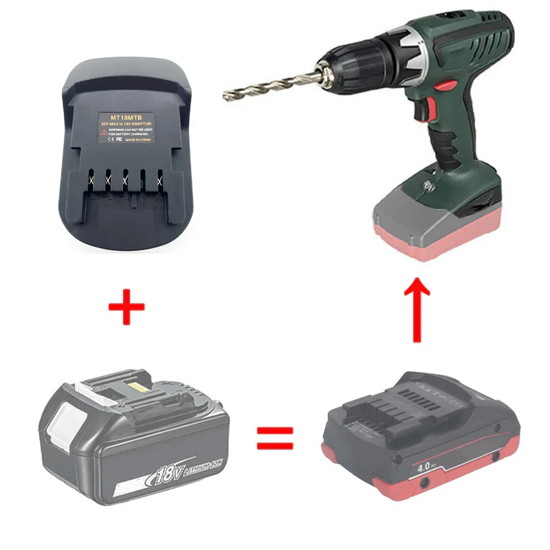 

Адаптер сменного аккумулятора для Makita 18 в преобразованный в для Metabo 18 в литий-ионный аккумулятор аксессуары для электроинструментов MT18MTB