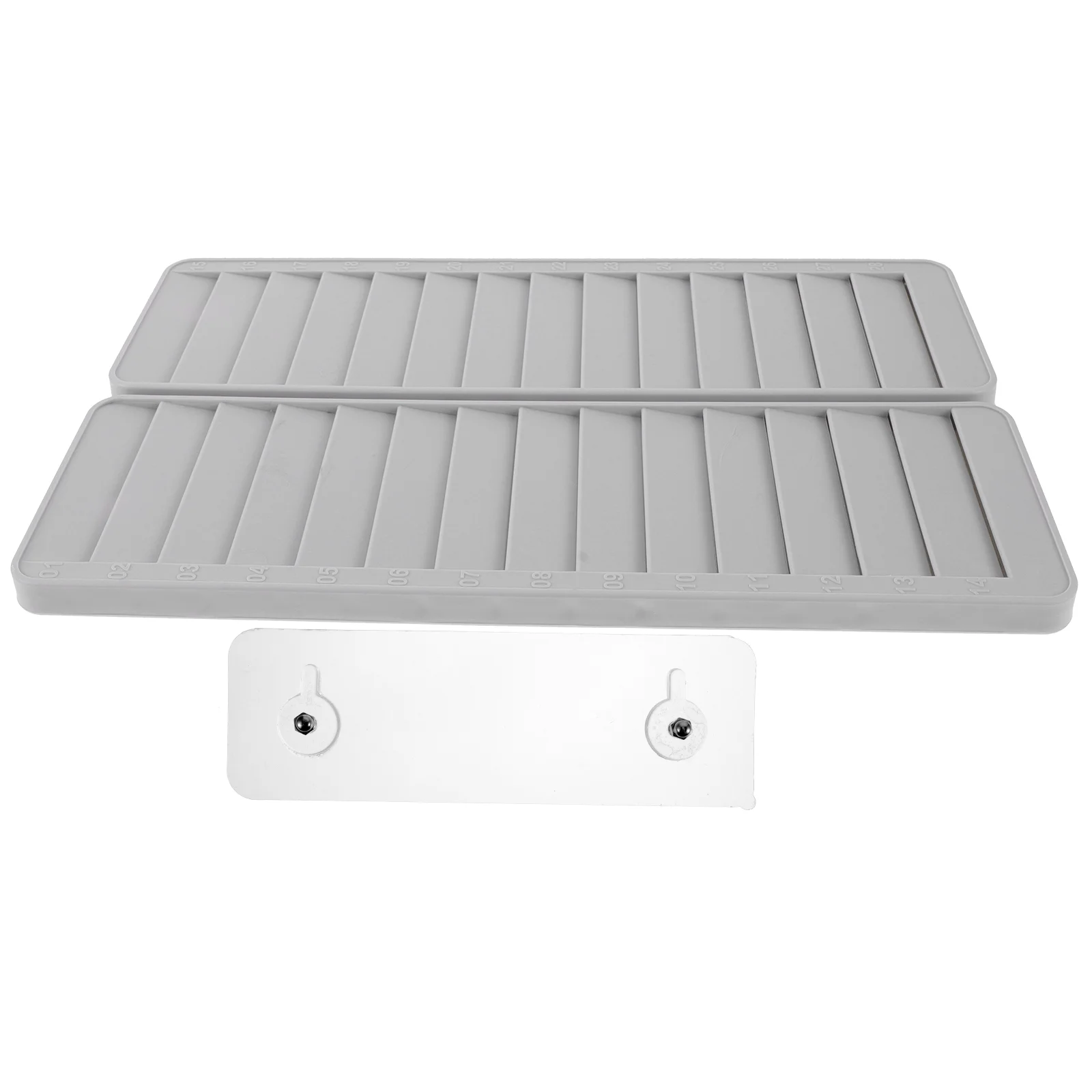 Plastic Slots Number Office Cards Holder Plastic Attendance Cards Rack Office Supply for School Hotel Retractable Card Holder