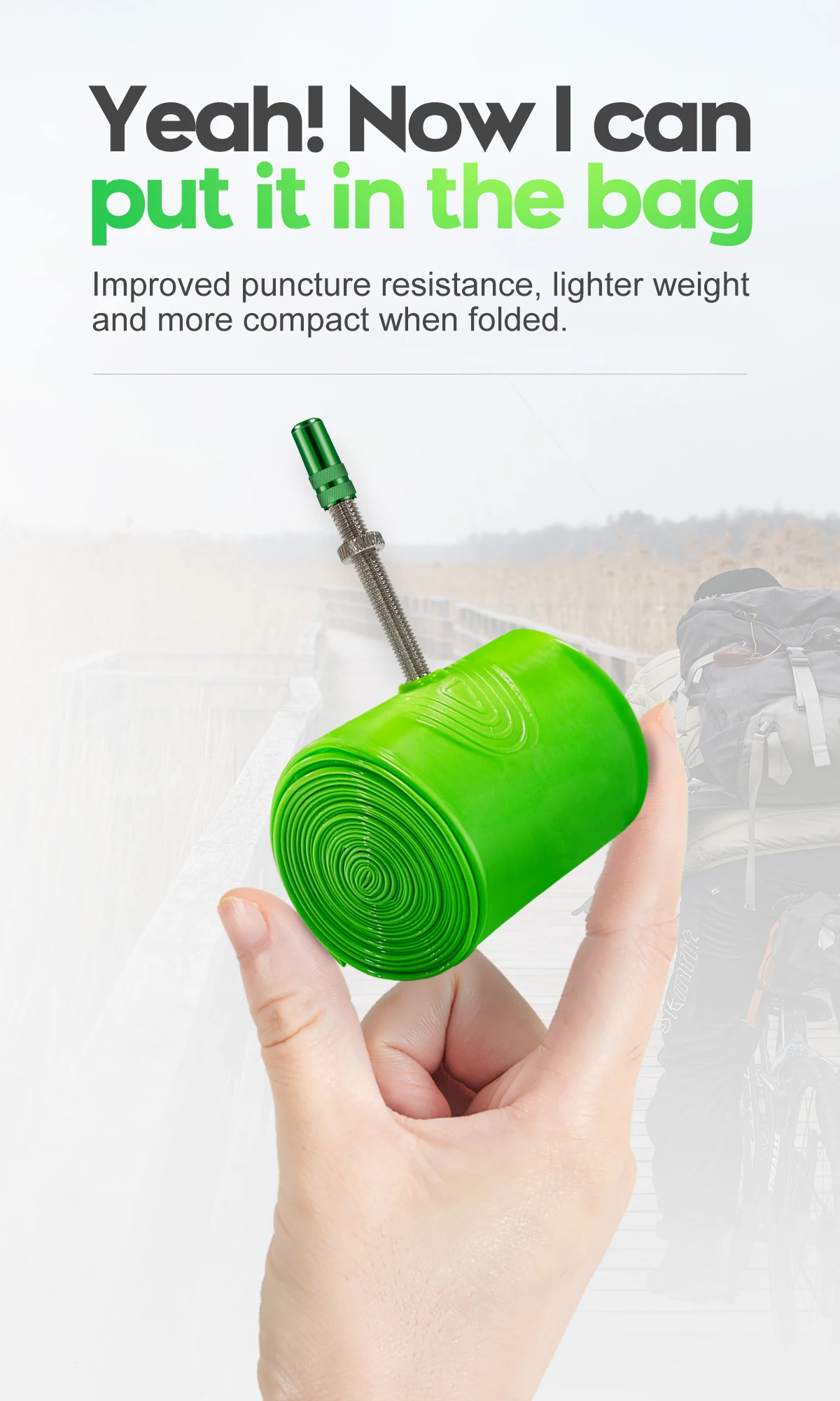 Cyclami ultraleichte Fahrrads ch lauch 26 27,5 29 Zoll MTB Fahrrad TPU Material Reifen 45mm Französisch Ventil super leichte Anti oxidation – Detail 5