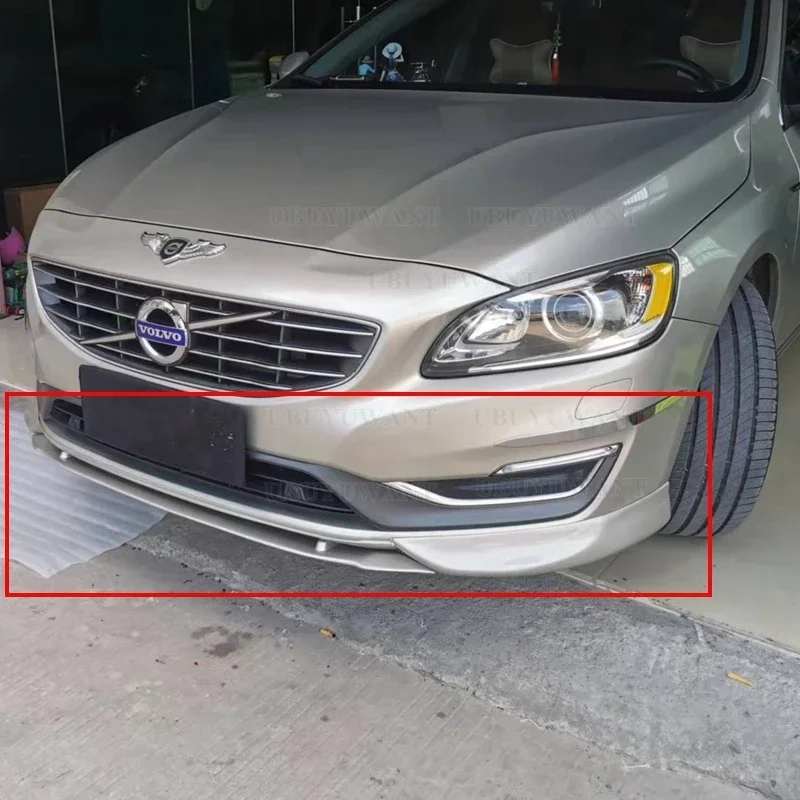 

Автомобильный Стайлинг ABS пластиковая Стандартная защита для переднего бампера, спойлера багажника, 3 шт. для Volvo S60 s60l S60L 2012-2017