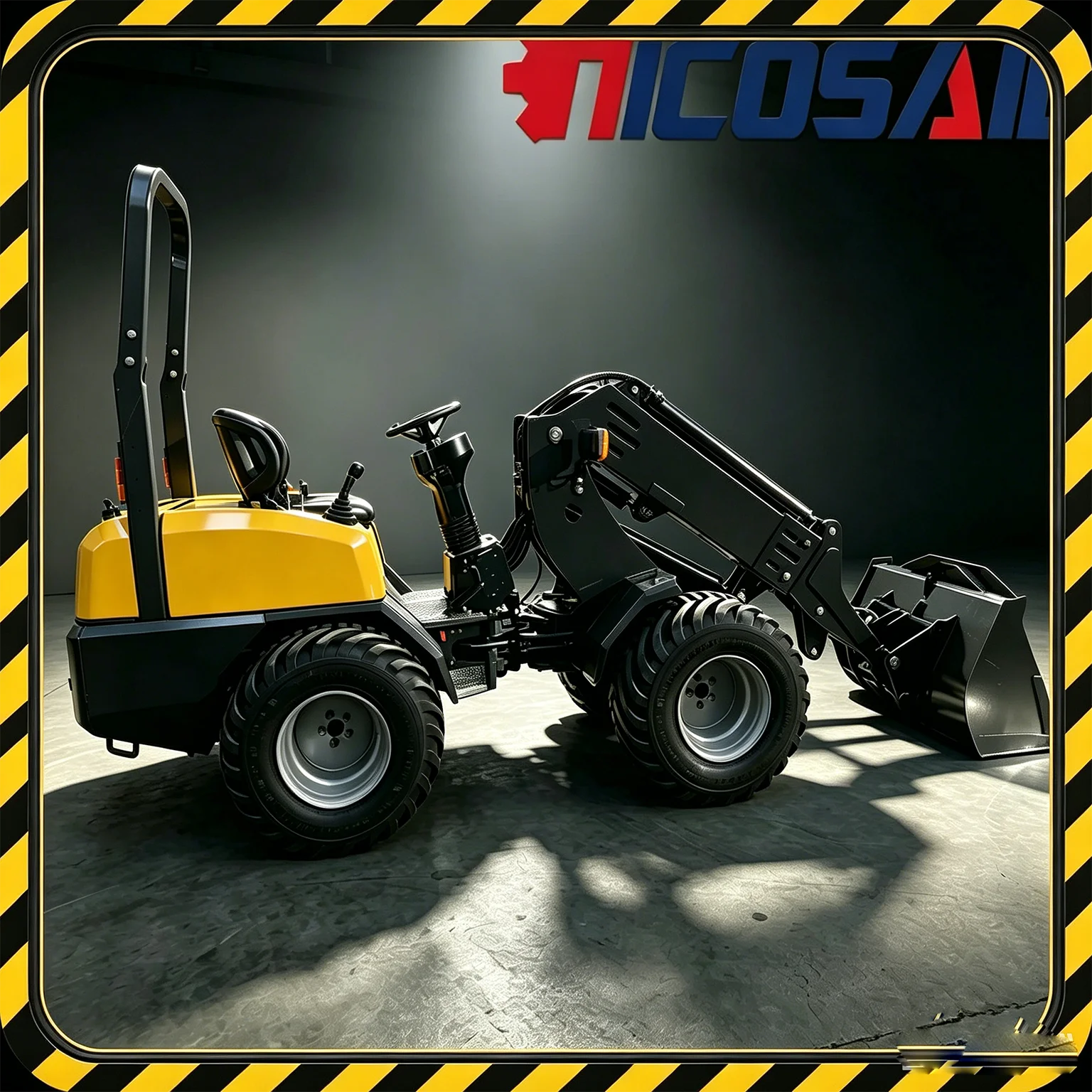 KZL918 Mini-Teleskoplader mit CE-Zulassung, 4WD-Hydrauliklader für den europäischen Markt, Materialtransport