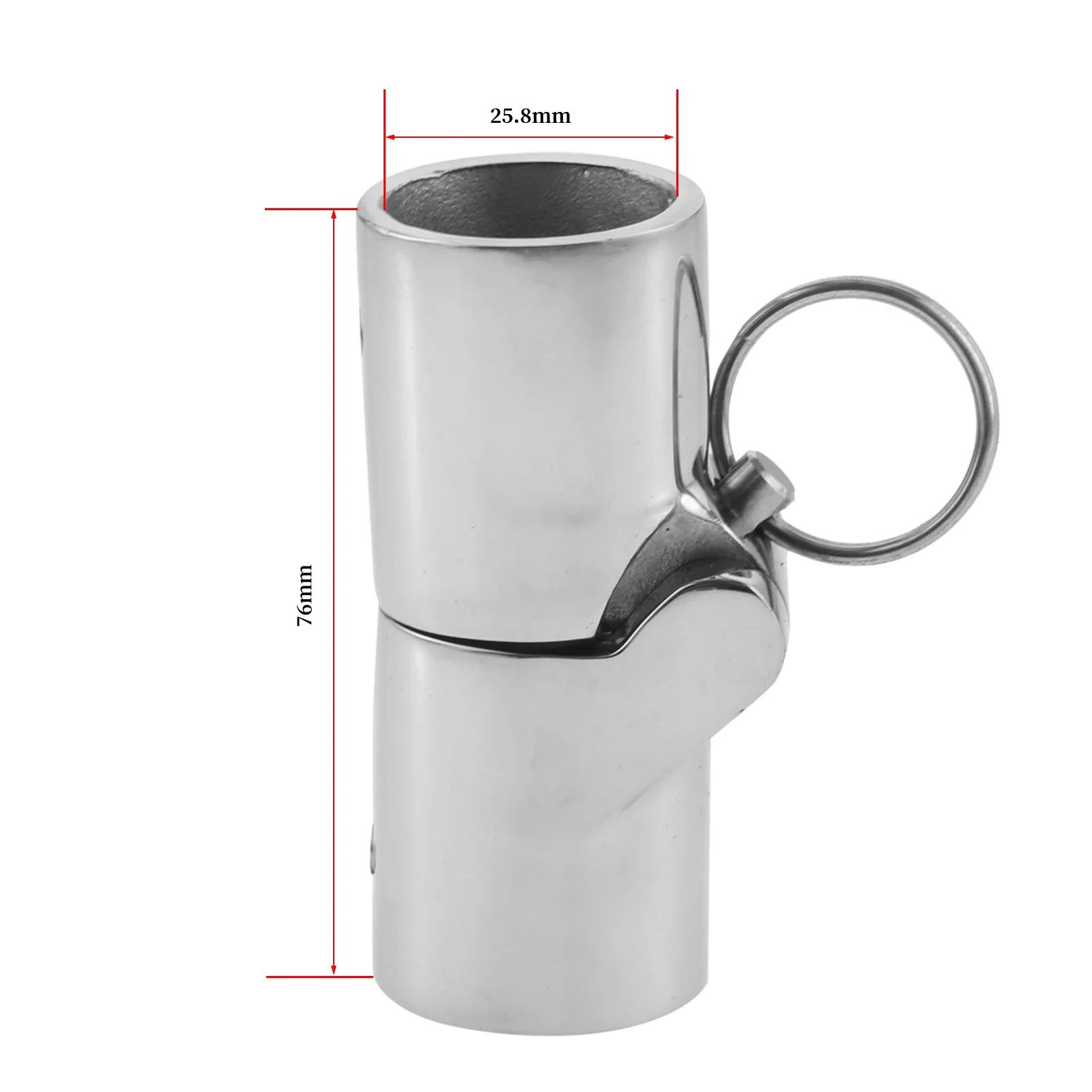 Raccordo Girevole Pieghevole In Acciaio Inox 316 Per Barche - 25mm | Per Tende, Bimini, Alberi - Foto 12