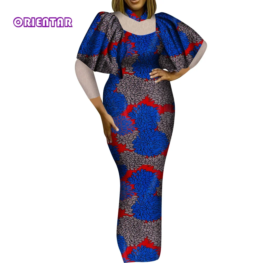 

Африканские платья для женщин модное платье с принтом Анкары Дашики вечернее платье африканские женщины одежда больших размеров WY9529