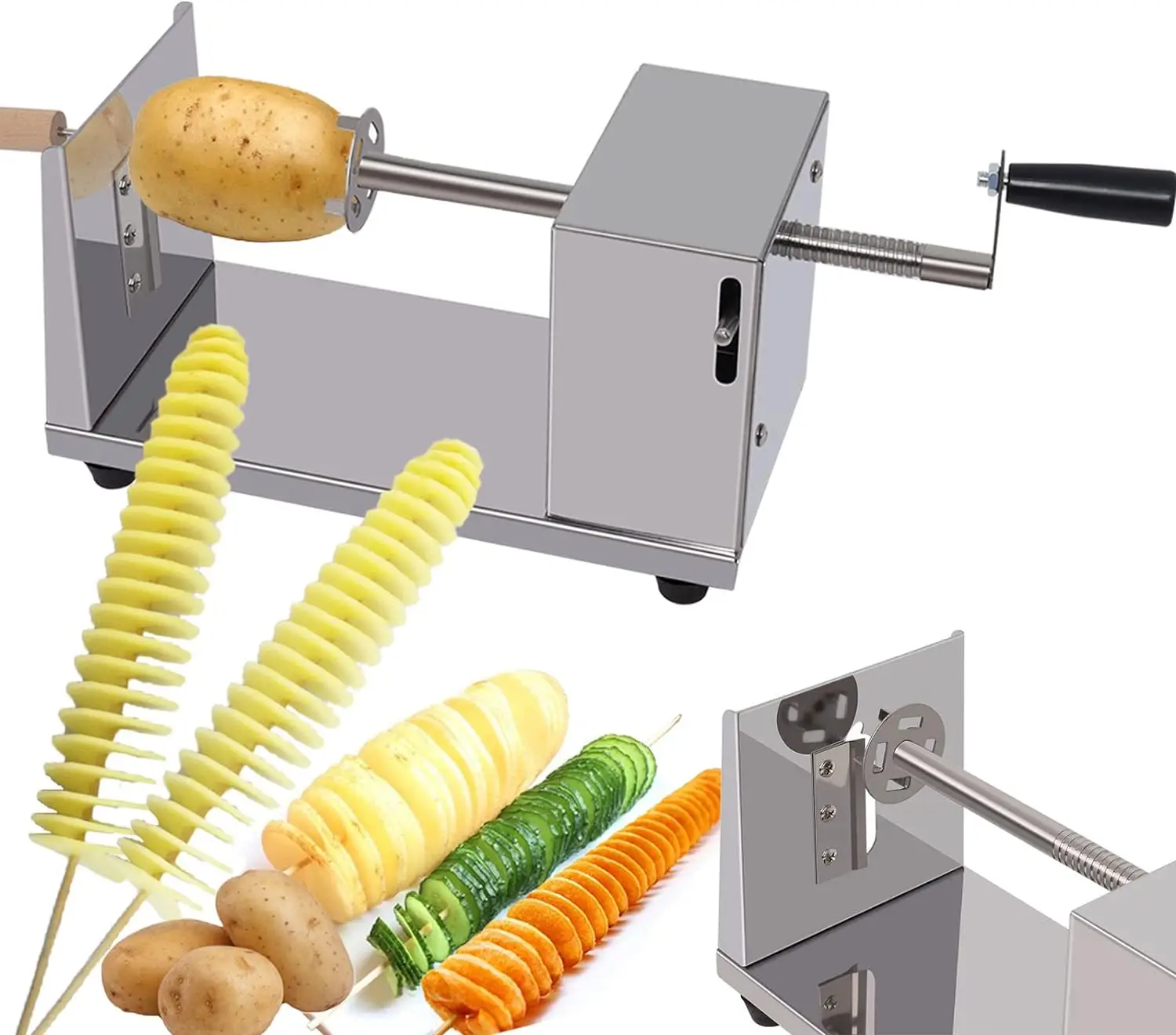 Mvckyi USA Free Shipping Stainless Steel Manual Tornado Potato Spiral Cutter For Kitchen Accessories Twisted Potato Slicer free shipping 15pcs lots blank metal no punch kitchen bathroom hook diy gift printing sublimation ink