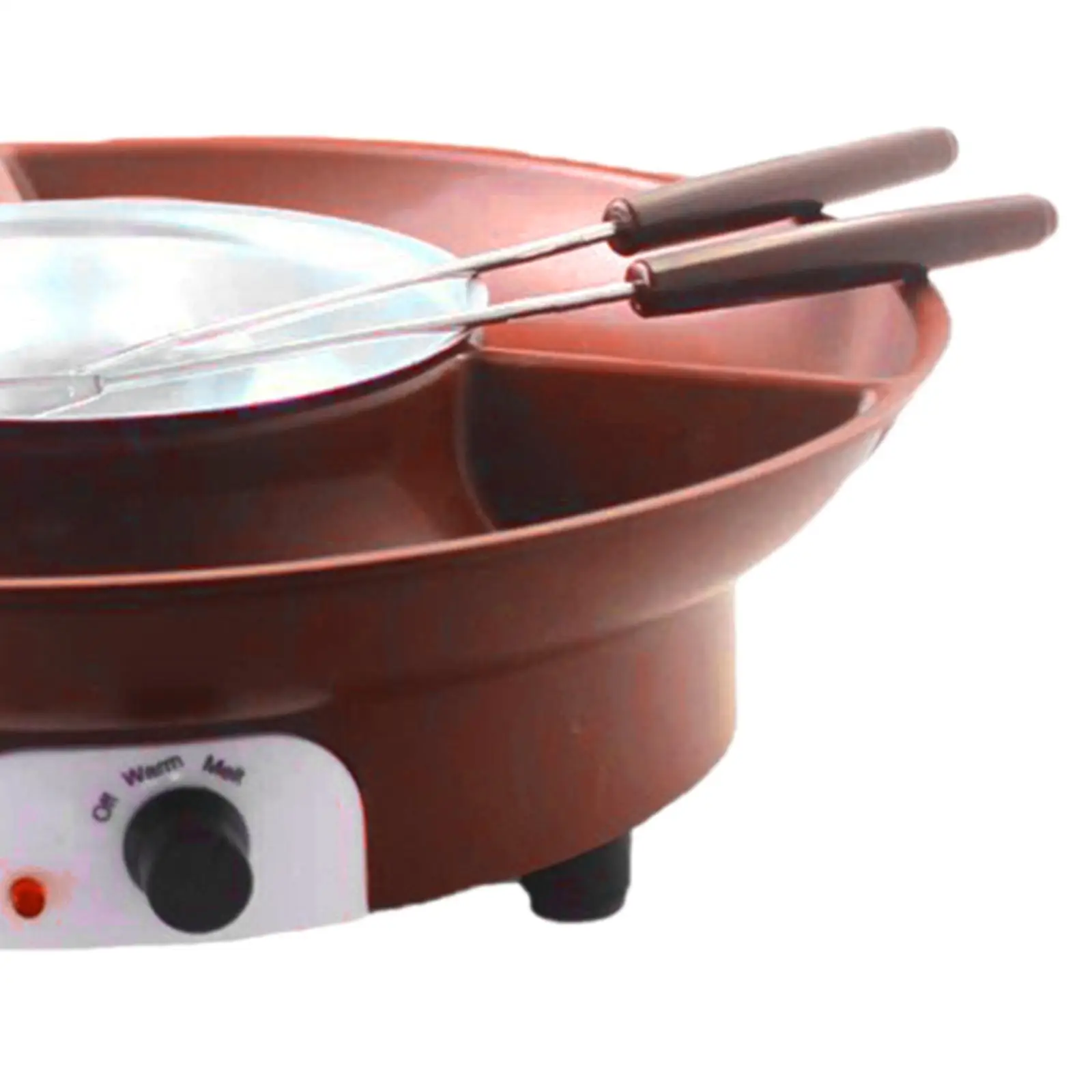 Chocolate Fondue Kits Lightweight DIY Melting Pot Practical Electric Fondue Pot Set for Festival Wedding Picnic Party Cheese