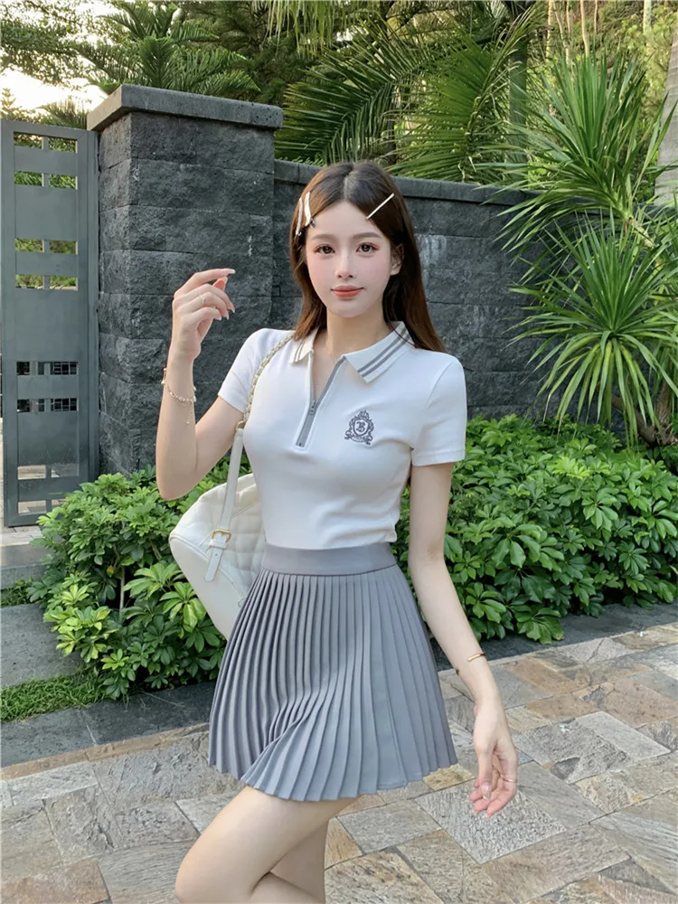 カラフル花柄 半袖テニスウェア スカート付きローチェ カラフル花柄 半袖テニスウェア スカート付きローチェ