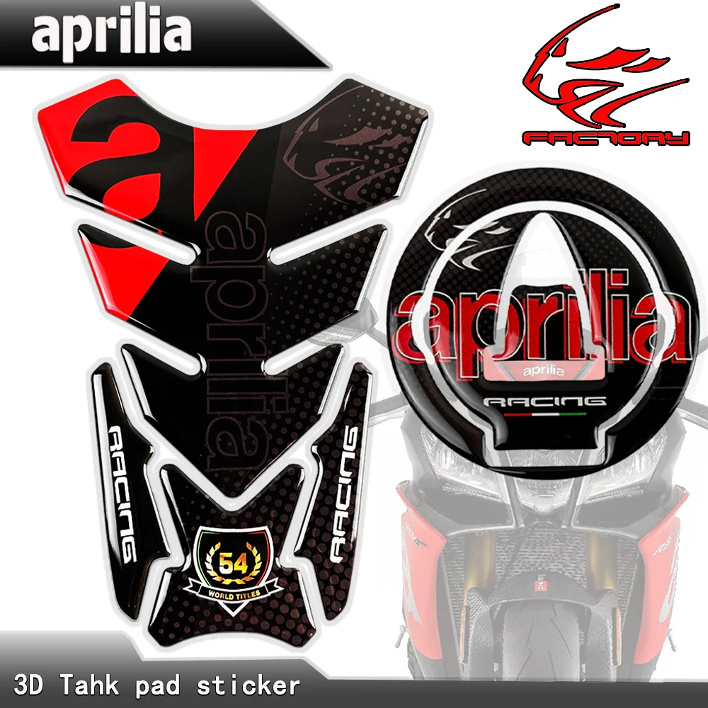 For Aprilia April RSV4 Tuono V4 Rs 125/50 Shiver750 900 Rs660 RS4 3M Motorfiets Brandstoftank Pad stickers Protector Cover Decal