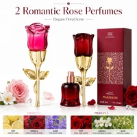 WARMKISS Midnight Rose Parfum pour femme, longue tenue, frais, Eau de Parfum 50ml, senteur florale naturelle de niche, pour rendez-vous romantique 1
