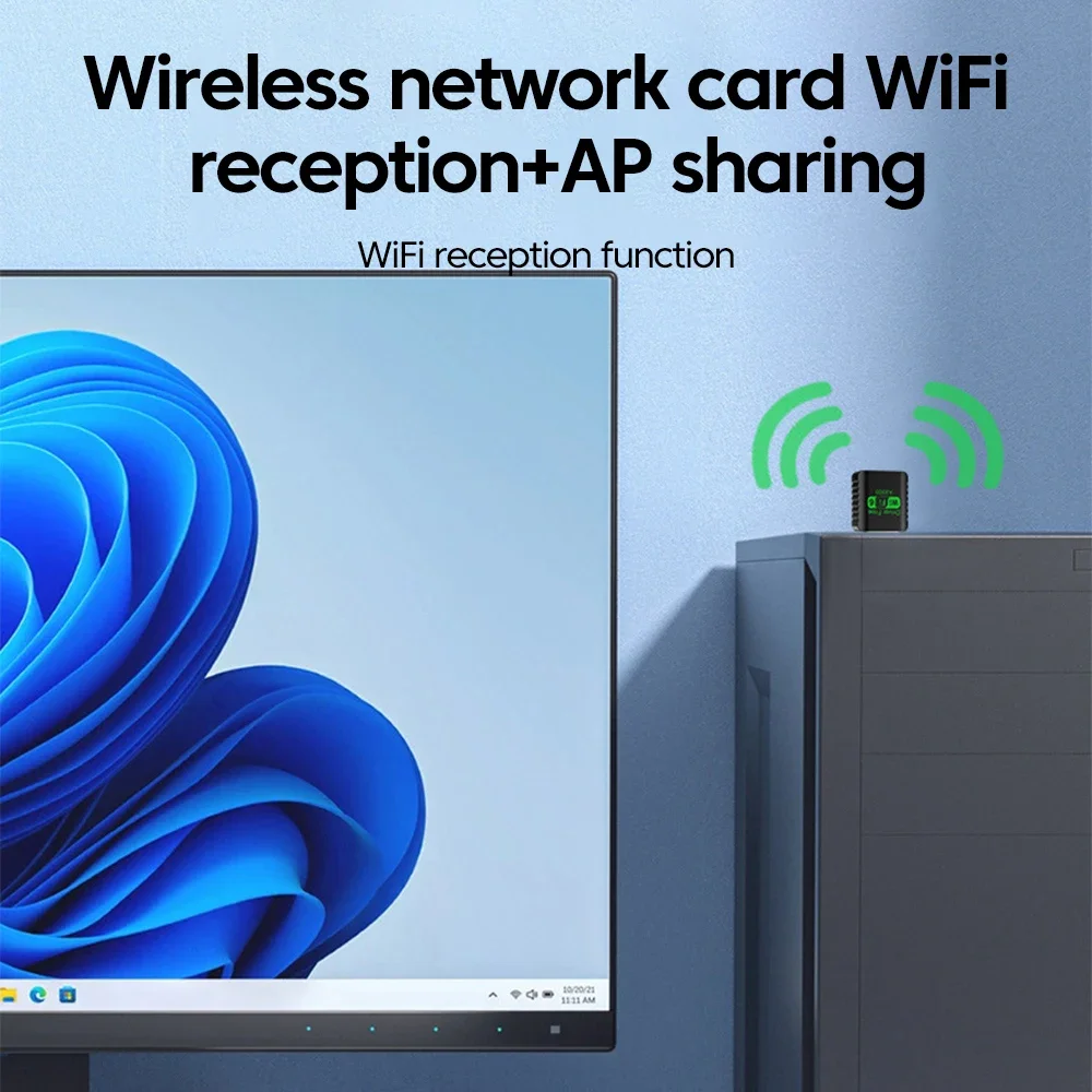 USB 와이파이 블루투스 5.4 어댑터 AX900 와이파이 6 어댑터 듀얼 밴드 2.4G&5GHz 무선 네트워크 카드 윈도우 10/11 PC용 와이파이 어댑터