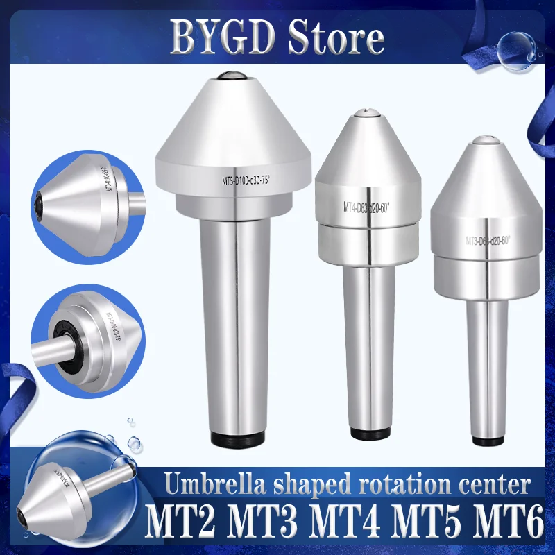 BYGD MT MT2 MT3 MT4 MT5 MT6 Morse-Schirmkopf, rotierender Zentrierschirmkopf, hochpräziser rotierender Werkzeughalter