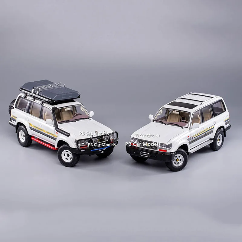 

Kengfei original car model 1:18 LandCruiser off-road version LC80 alloy car model+small gift