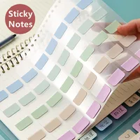 4Pcs A5 B5 Transparent Sticky Notes Self-Adhesive BookMarkers  Annotation Reading Book Clear Tab Kawaii Cute канцелярия 1