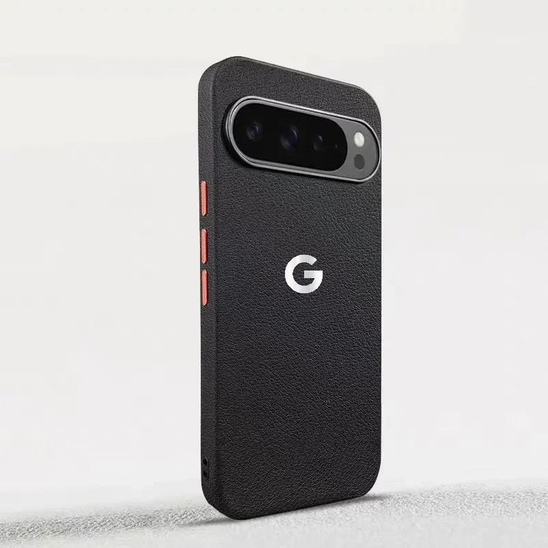 MagSafe Leather Phone Case with Metal Buttons - Anti-Drop & Anti-Fingerprint Protection