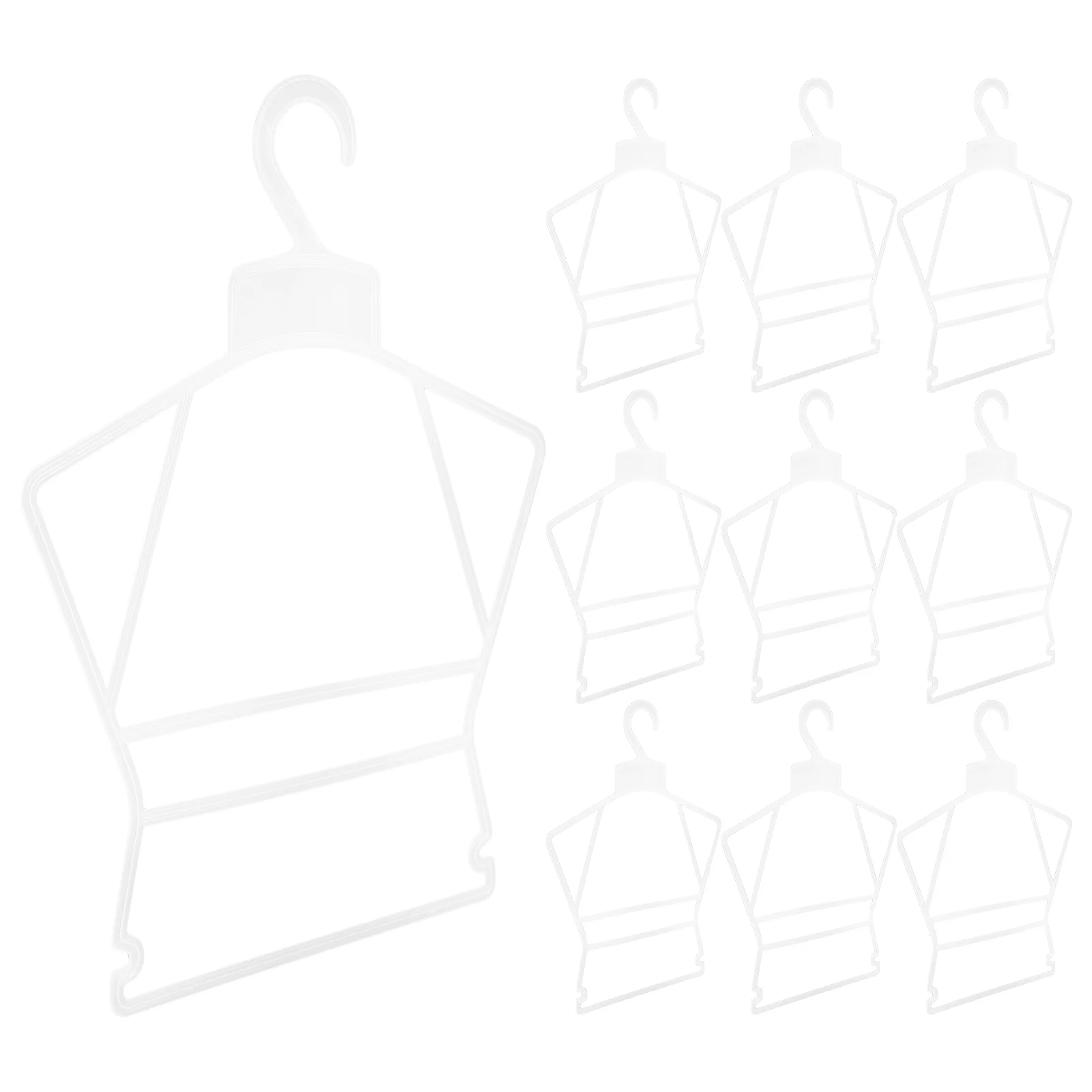 10 Pcs Children's Suit Hanger Kids Hangers Baby Clothes Clothing Support Newborn Plastic 4