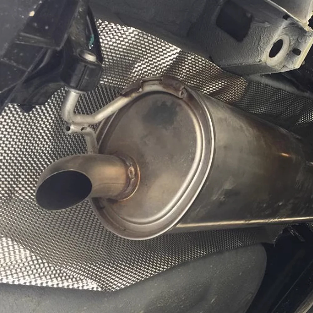 Auspuffrohr-Isolierung, geprägte Aluminiumplatte, Motorfach, Chassis, Wärmeableitungsplatte, Hitzeschild – Detail 17